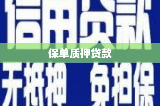 兰考保单质押贷款