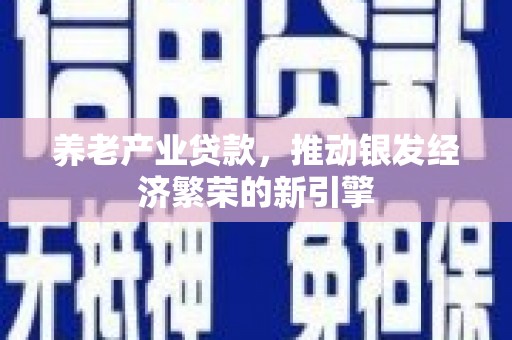 兰考养老产业贷款，推动银发经济繁荣的新引擎