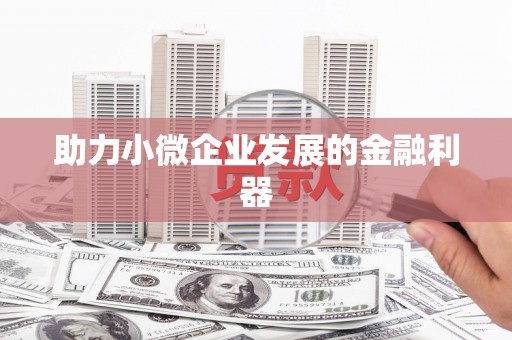 兰考助力小微企业发展的金融利器