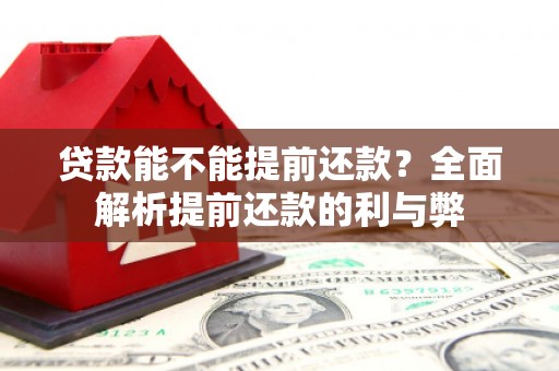 兰考贷款能不能提前还款？全面解析提前还款的利与弊